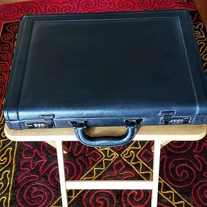 Briefcase: Jourdan brand, leather.  Vintage
